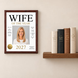 Wife Of The Year Photo Award Plaque