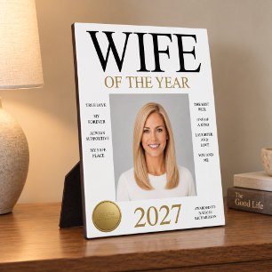 Wife Of The Year Photo Plaque