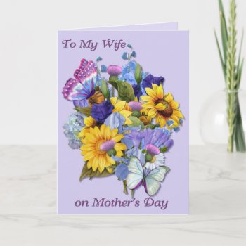 Wife On Mother's Day Card by Spice at Zazzle