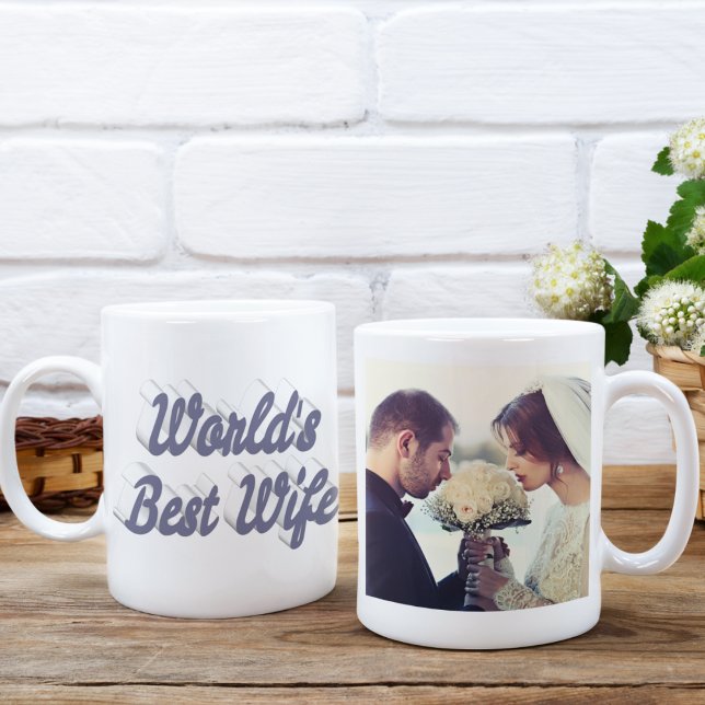 Wife Photo gray Giant Coffee Mug (Creator Uploaded)