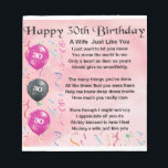 Wife Poem - 30th Birthday Notepad<br><div class="desc">A great gift for a wife on her 30th birthday.</div>