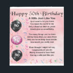 Wife Poem - 50th Birthday Notepad<br><div class="desc">A great gift for a wife on her 50th birthday</div>