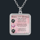 Wife Poem - 50th Birthday Silver Plated Necklace<br><div class="desc">A great gift for a wife on her 50th birthday</div>