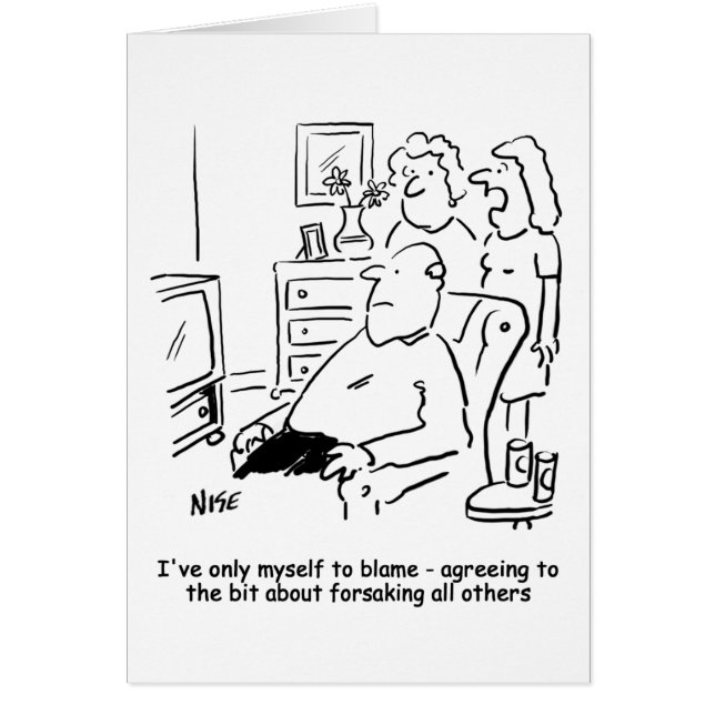 Wife regrets her wedding vows cards (Front)