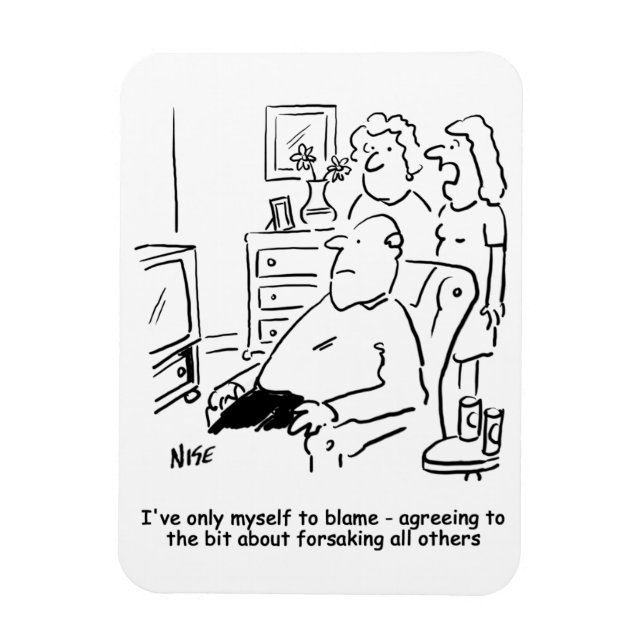 Wife regrets her wedding vows magnet (Vertical)