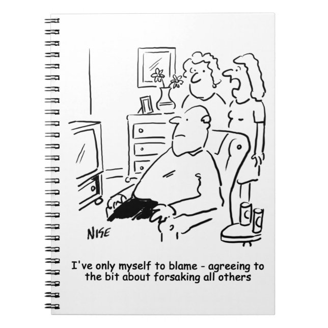 Wife regrets her wedding vows notebook (Front)