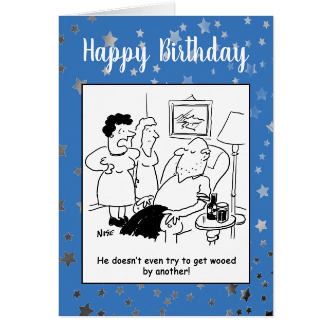 Wife Says Husband Doesn't Try to get Wooed Cards (Front)
