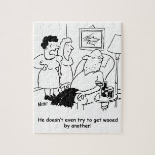 Wife Says Husband Doesn't Try to get Wooed Jigsaw Puzzle