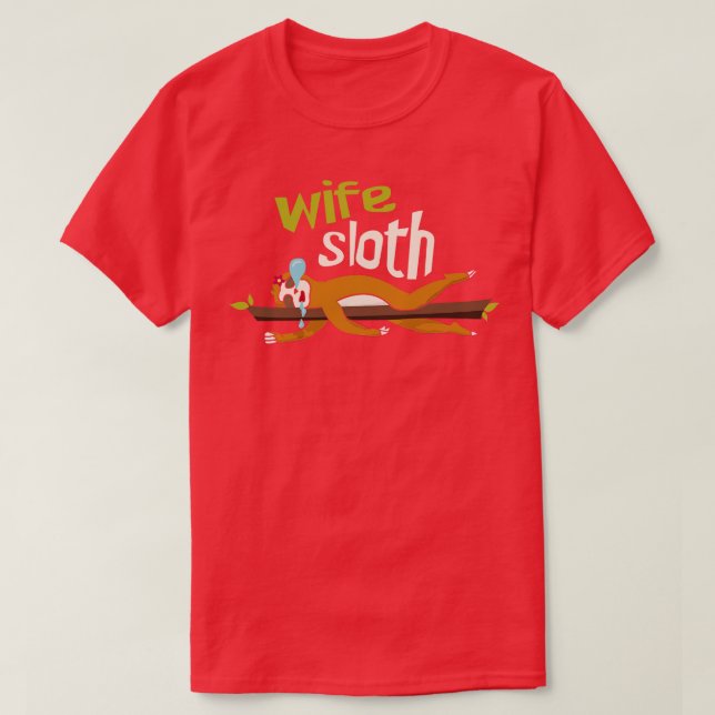 Wife Sloth T-Shirt (Design Front)