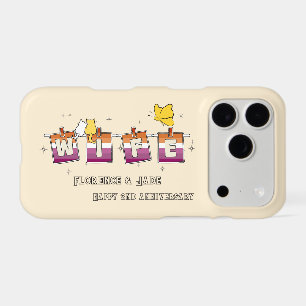 Wife Sunset Lesbian Flag Happy Anniversary iPhone 17 Pro Case