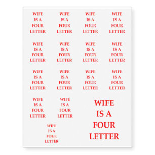 WIFE TEMPORARY TATTOOS