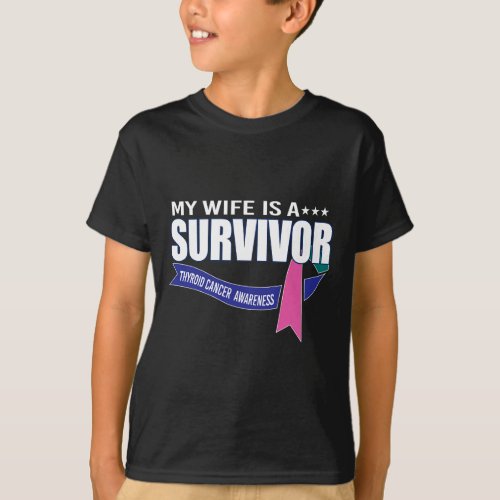 Wife Thyroid Cancer Awareness  T_Shirt