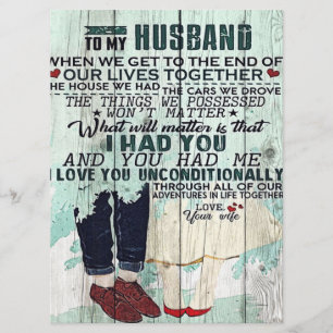 Wife To My Husband Gift   To Husband Letter   Menu
