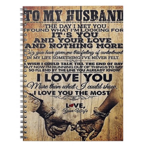 Wife To My Husband Letter  Husband Lovely Gift Notebook