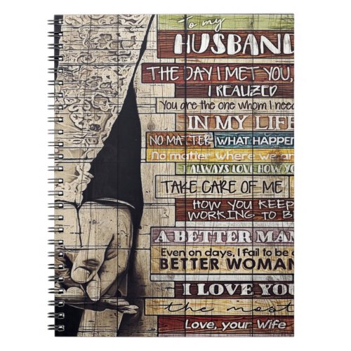 Wife To My Husband Letter  New Home Decor Notebook