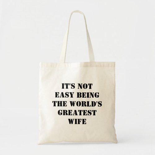 Wife Tote Bag