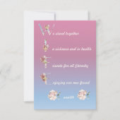 Wife Unique poem card keepsake (Front)