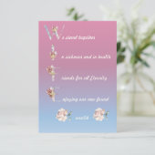 Wife Unique poem card keepsake (Standing Front)