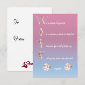 Wife Unique poem card keepsake (Front/Back)