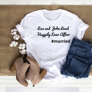 Wife Wedding Party Shirt - Just Married Bride