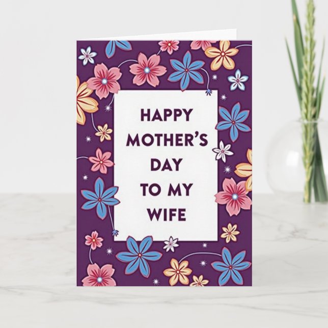 Wifes Special Day Card (Front)