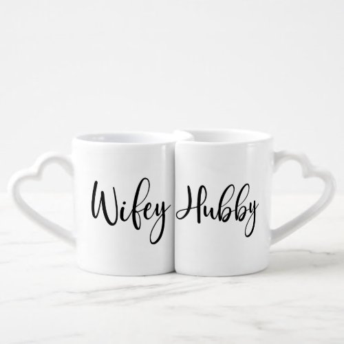 Wifey and Hubby Lovers Mugs Wedding Gift