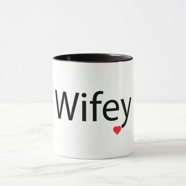 Wifey - Black 11 oz Combo Mug (Center)
