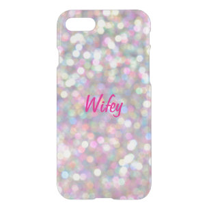 Wifey Colorful Sparkles iPhone 7 Case