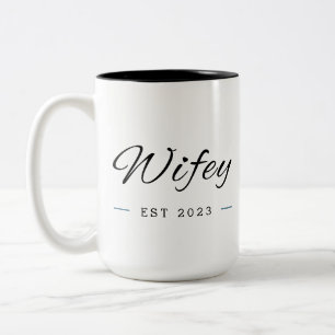 "Wifey" Couple Mug   Anniversary   Wedding wife