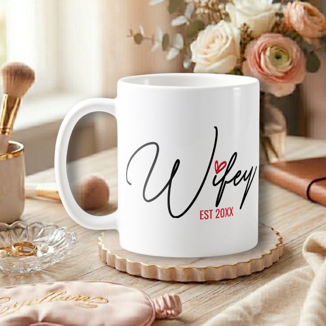 Wifey Established Personalized Coffee Mug (Creator Uploaded)