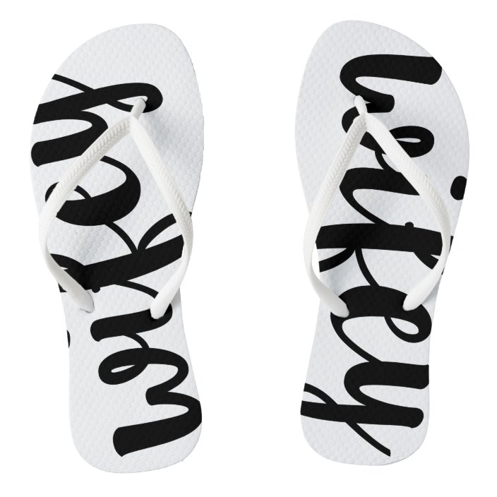 Wifey Flip Flops | Zazzle.com