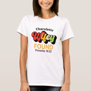 Wifey Found Proverbs 18:22 Couples Shirt