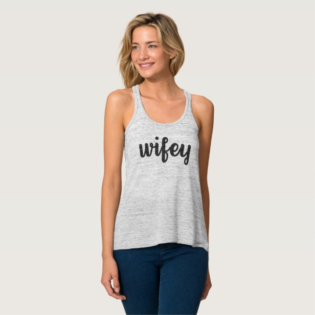 Wifey (Grey) Tank Top (Front Full)