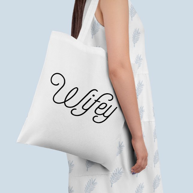 Wifey Honeymoon Tote Bag (Creator Uploaded)