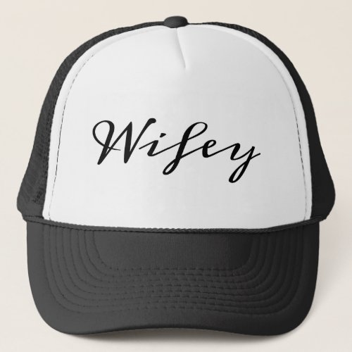 Wifey in Fancy Font Trucker Hat