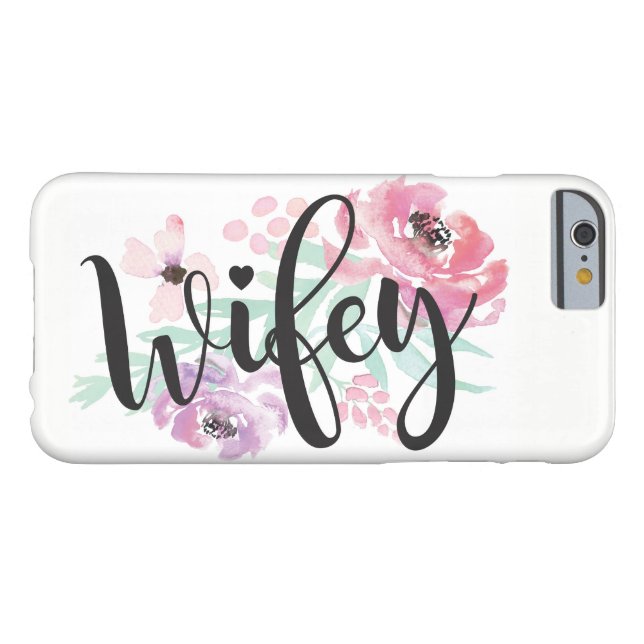 Wifey iPhone Case Miss to Mrs Wedding Bride Gift (Back Horizontal)