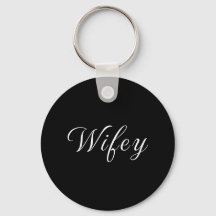 WIFEY keychain for wedding bride and newlywed wife