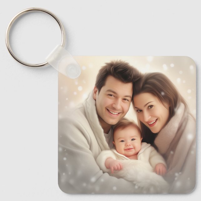 WIFEY keychain for wedding bride and newlywed wife (Front)