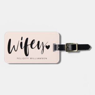 hubby wifey luggage tags
