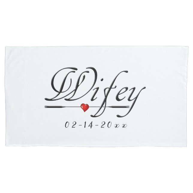 Wifey Love (Wife/Bride) Pillow Case (Front)