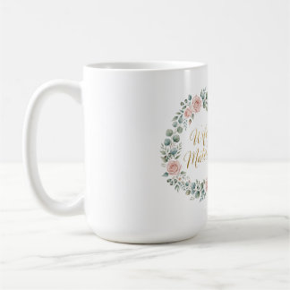 Wifey Material Floral Bachelorette Party Design Coffee Mug
