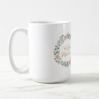 Wifey Material Floral Bachelorette Party Design Coffee Mug