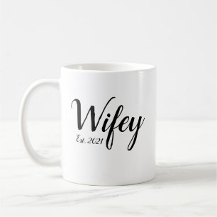Wifey Mug, Bride Mug, Couples Mug, Holiday Gifts, Coffee Mug