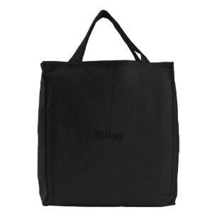 Wifey Personalized Chic Embroidered Tote Bag