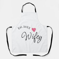 Wifey red heart est. Year future wife valentine's