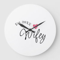 Wifey red heart est. Year future wife valentine's