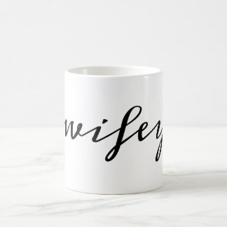 Wifey script coffee mug