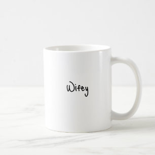 Wifey Script Font Modern Minimalist Coffee Mug