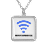 Wifi Available Here Necklace at Zazzle