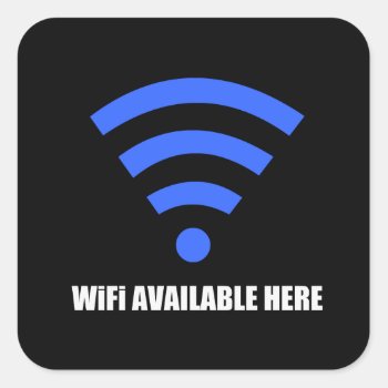 Wifi Available Here Sticker by littleryanbee at Zazzle